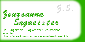 zsuzsanna sagmeister business card